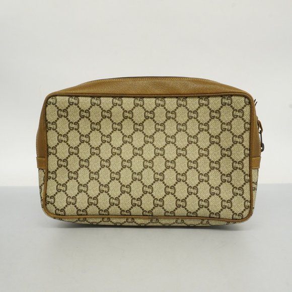 Auth Gucci GG Plus Clutch Bag Women's GG Plus Clutch Bag Beige - Picture 9 of 9